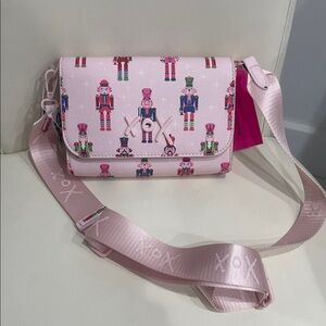 Betsey Johnson Pink Nutcracker Crossbody Bag